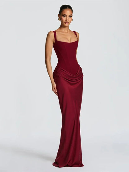 Luxury Satin Evening Dress