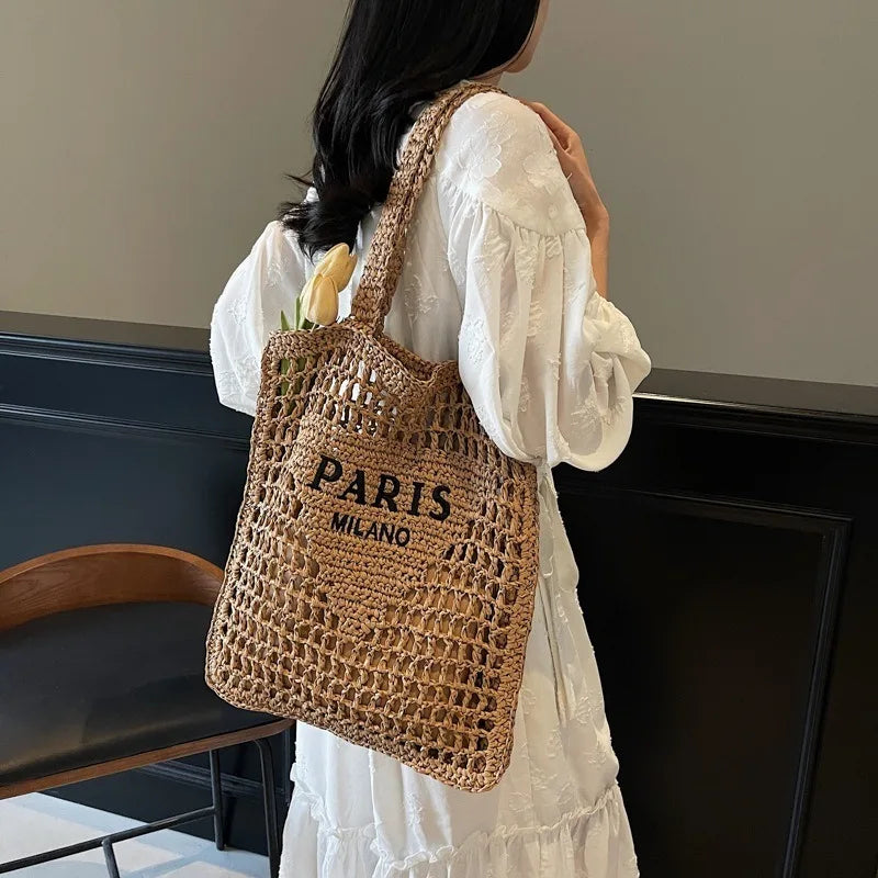 Summer Woven Straw Shoulder Bag