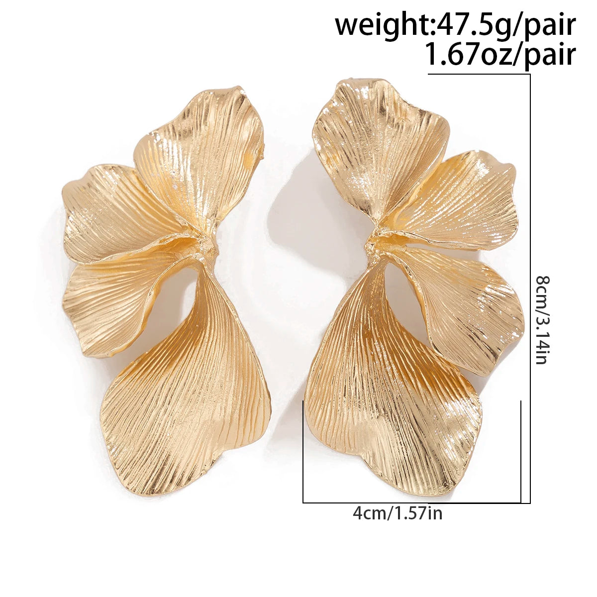 Elegant Floral Statement Earrings