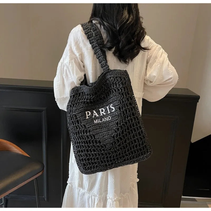 Summer Woven Straw Shoulder Bag