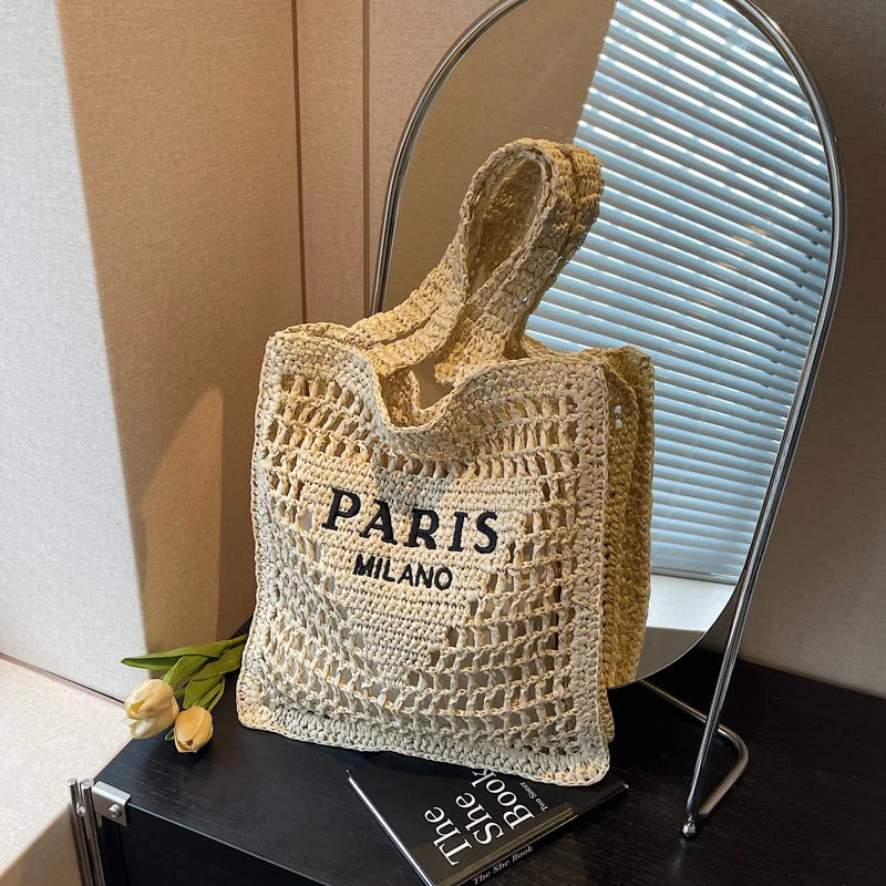 Summer Woven Straw Shoulder Bag