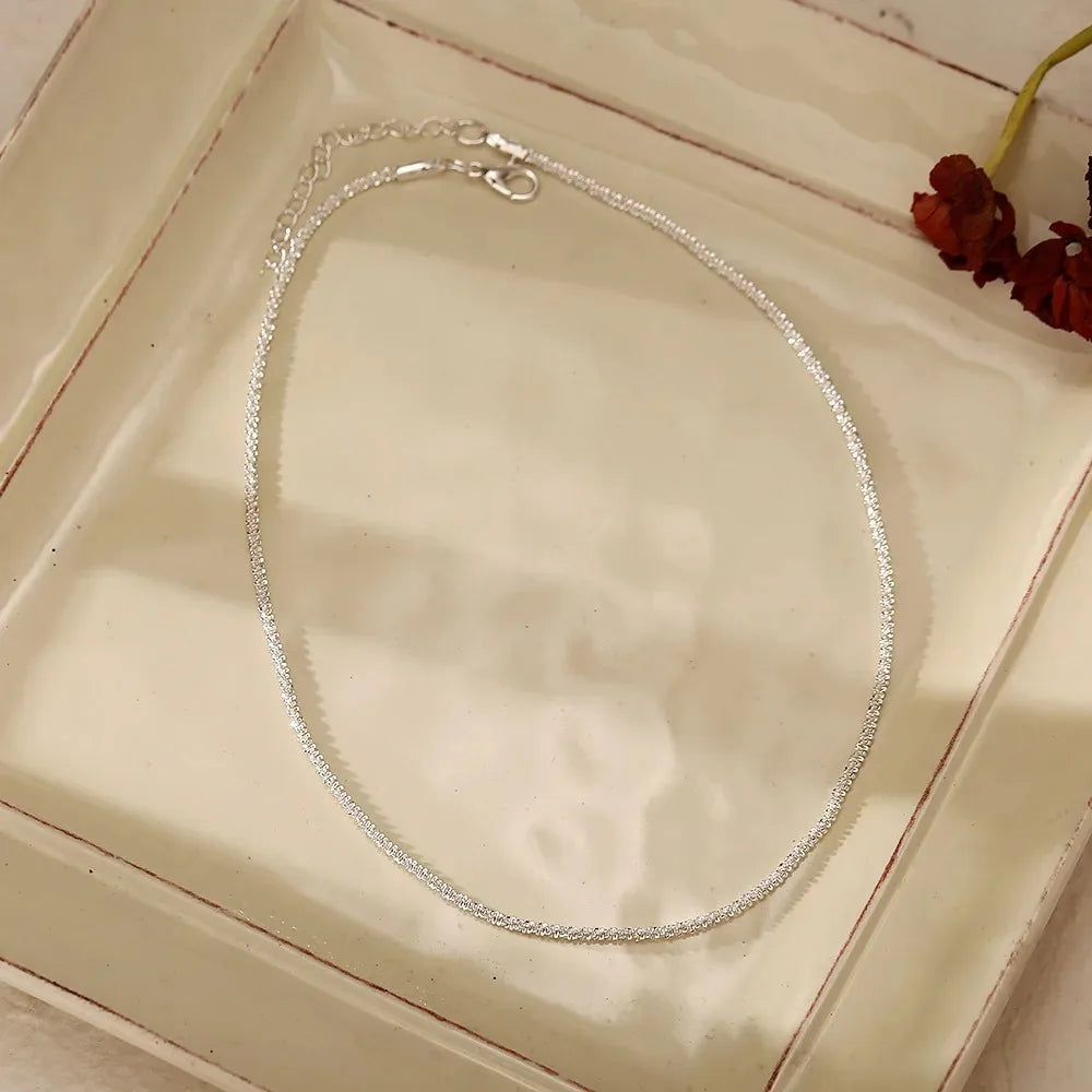Luna Layered Silver Necklace