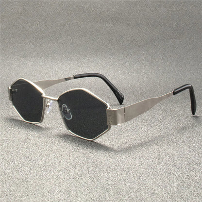 Vintage Punk Sunglasses – Retro Metal Frame UV400