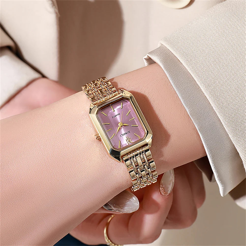 Elegant Square Women’s Luxury Watch