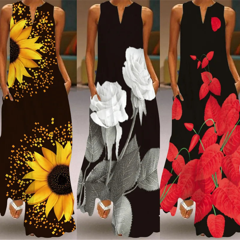 Luna Floral Summer Maxi Dress