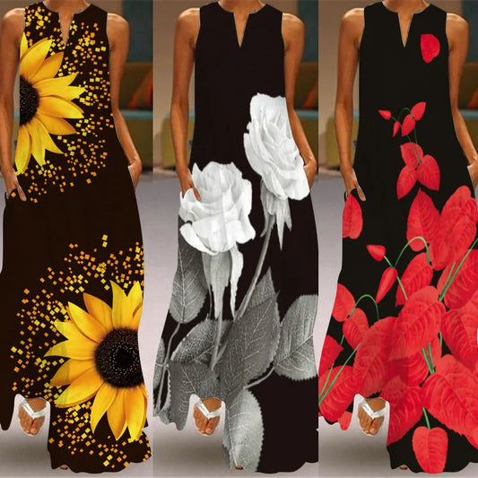 Luna Floral Summer Maxi Dress