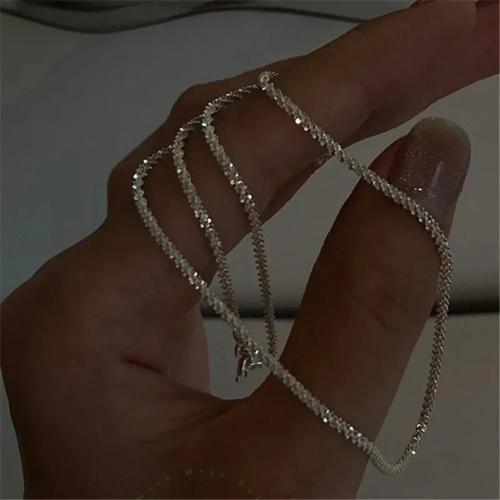 Luna Layered Silver Necklace