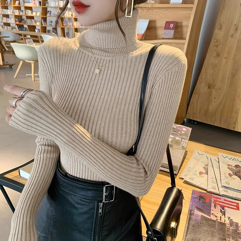 Soft Minimal Turtleneck Sweater