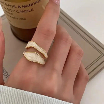 Elegant Open Gold Ring