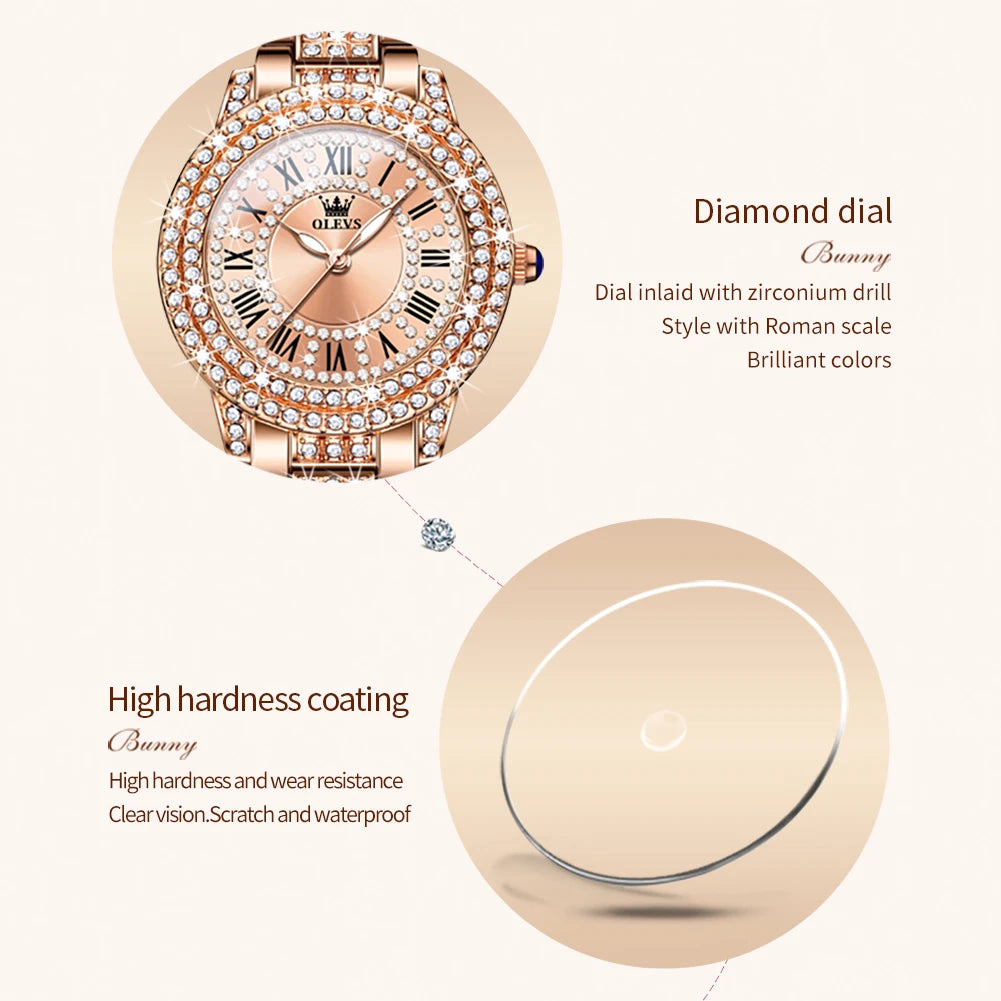Elegant OLEVS Diamond Women’s Watch