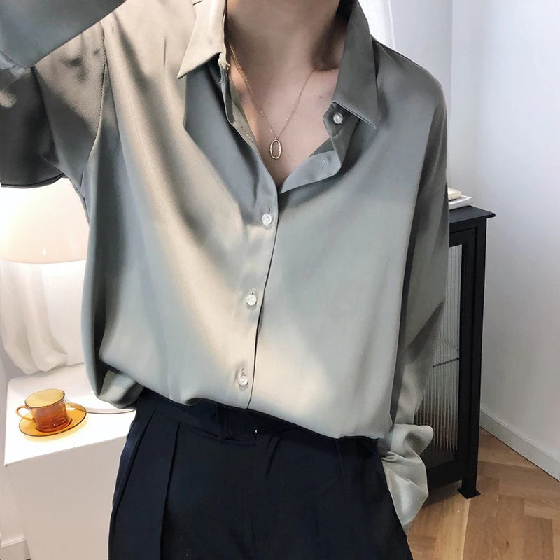 Elegant Satin Shirt