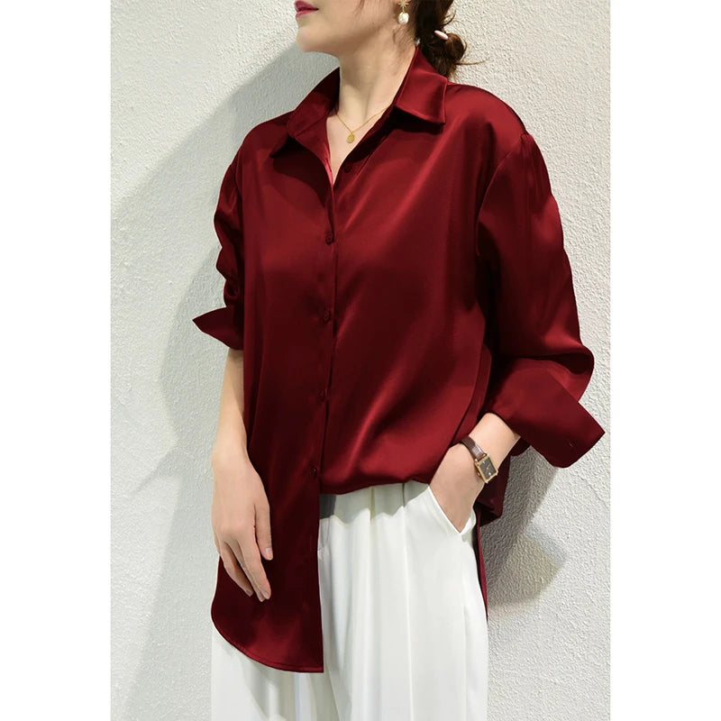 Elegant Satin Shirt