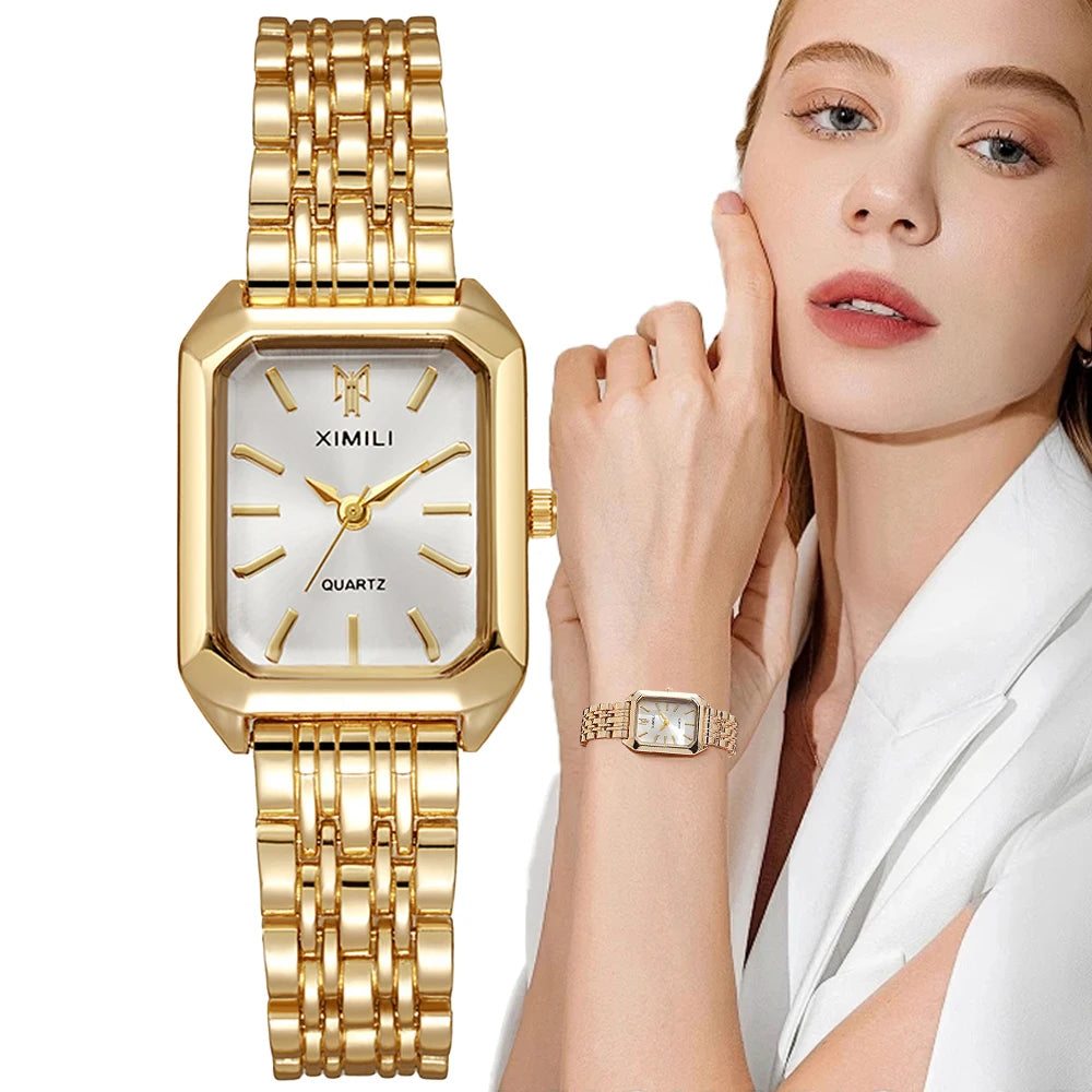 Elegant Square Women’s Luxury Watch