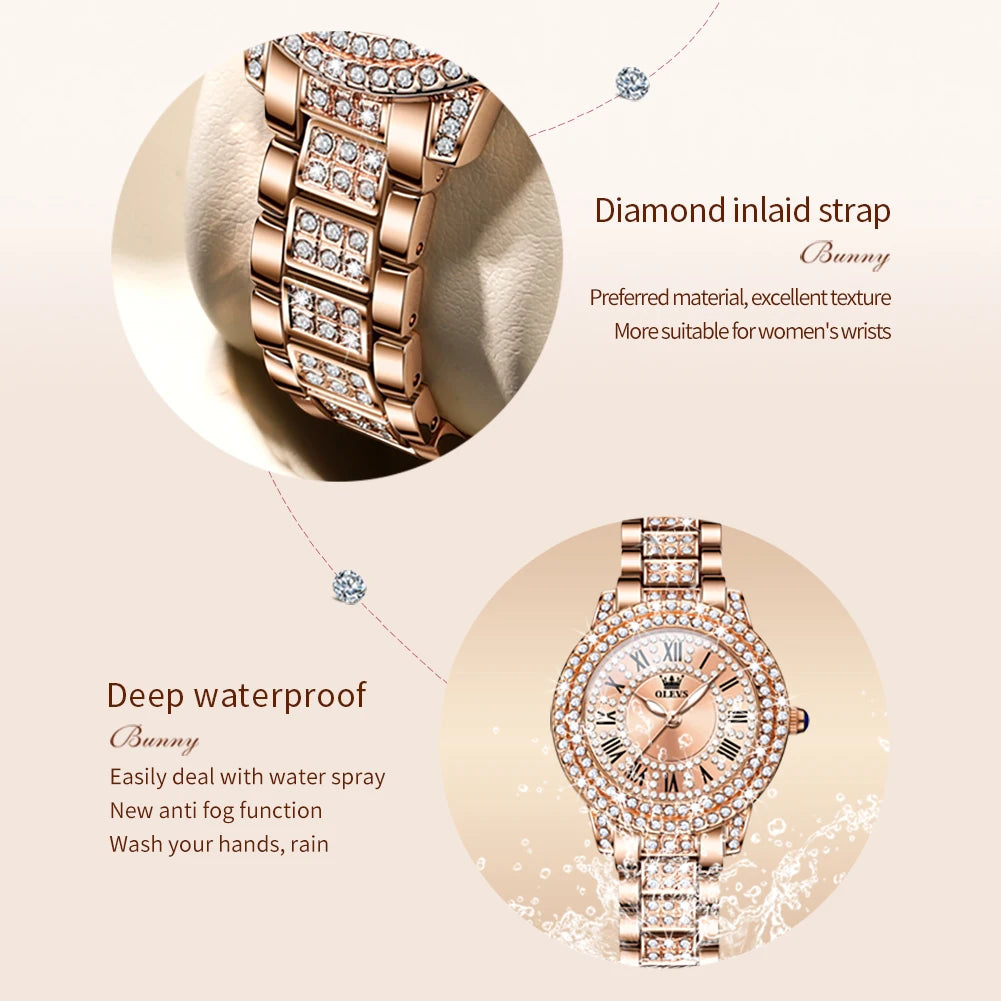 Elegant OLEVS Diamond Women’s Watch