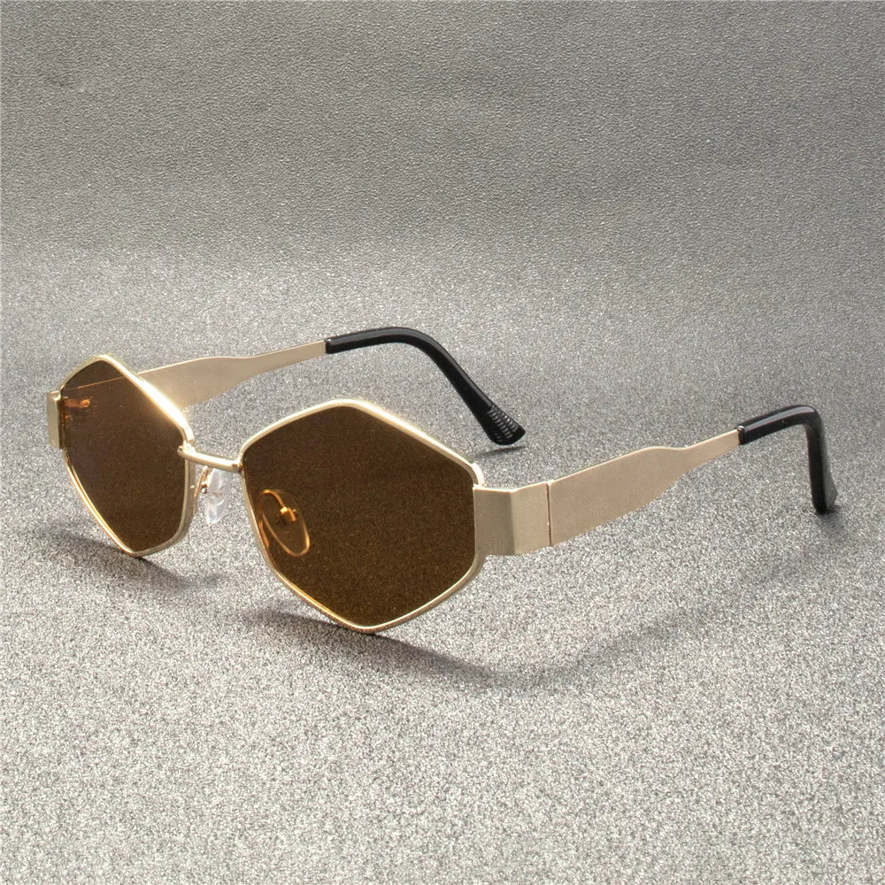 Vintage Punk Sunglasses – Retro Metal Frame UV400