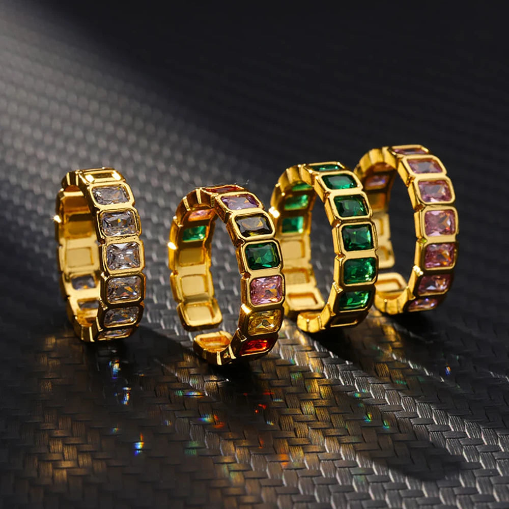 Luxury Colorful Zircon Ring