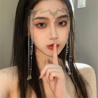 Luna Crystal Tassel Hair Clip
