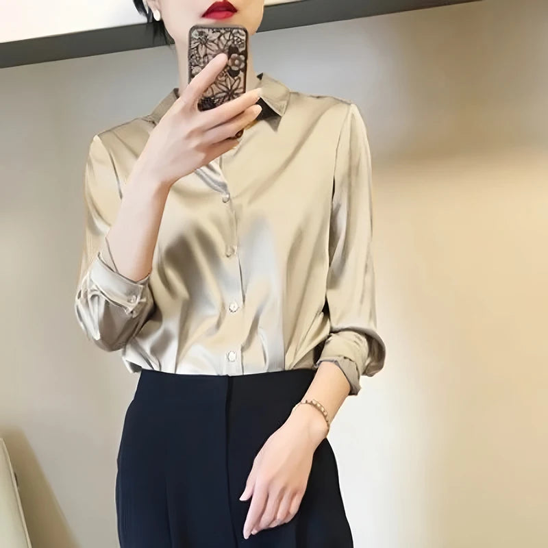 Elegant Satin Shirt