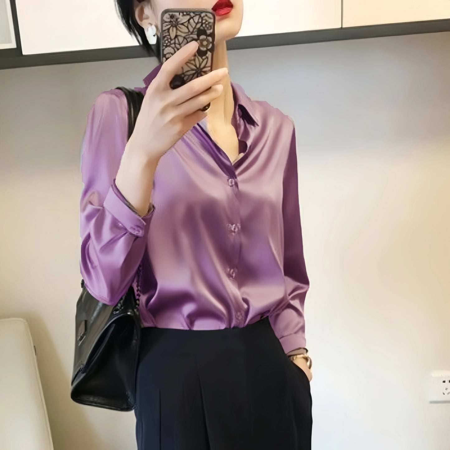 Elegant Satin Shirt