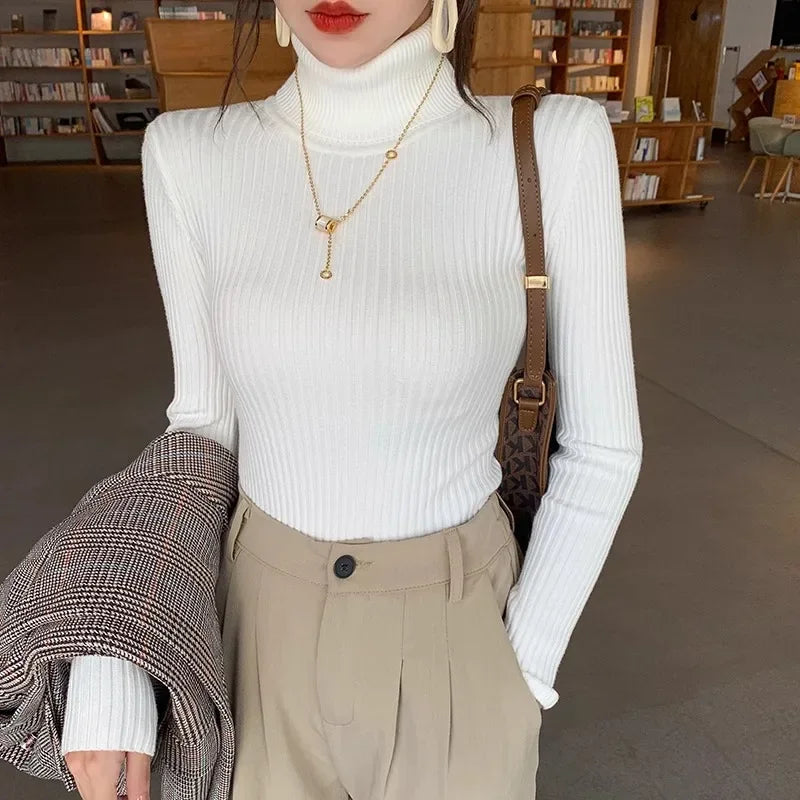 Soft Minimal Turtleneck Sweater