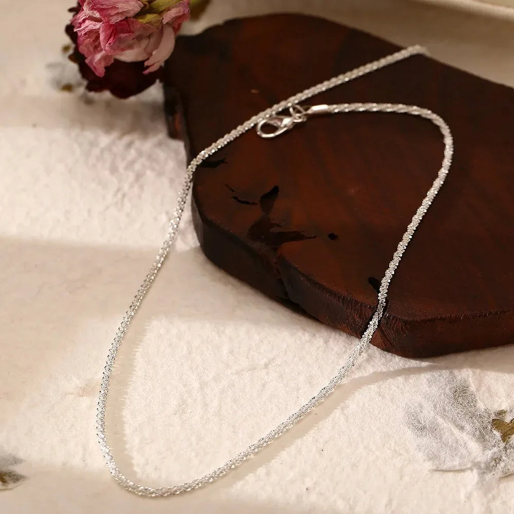 Luna Layered Silver Necklace