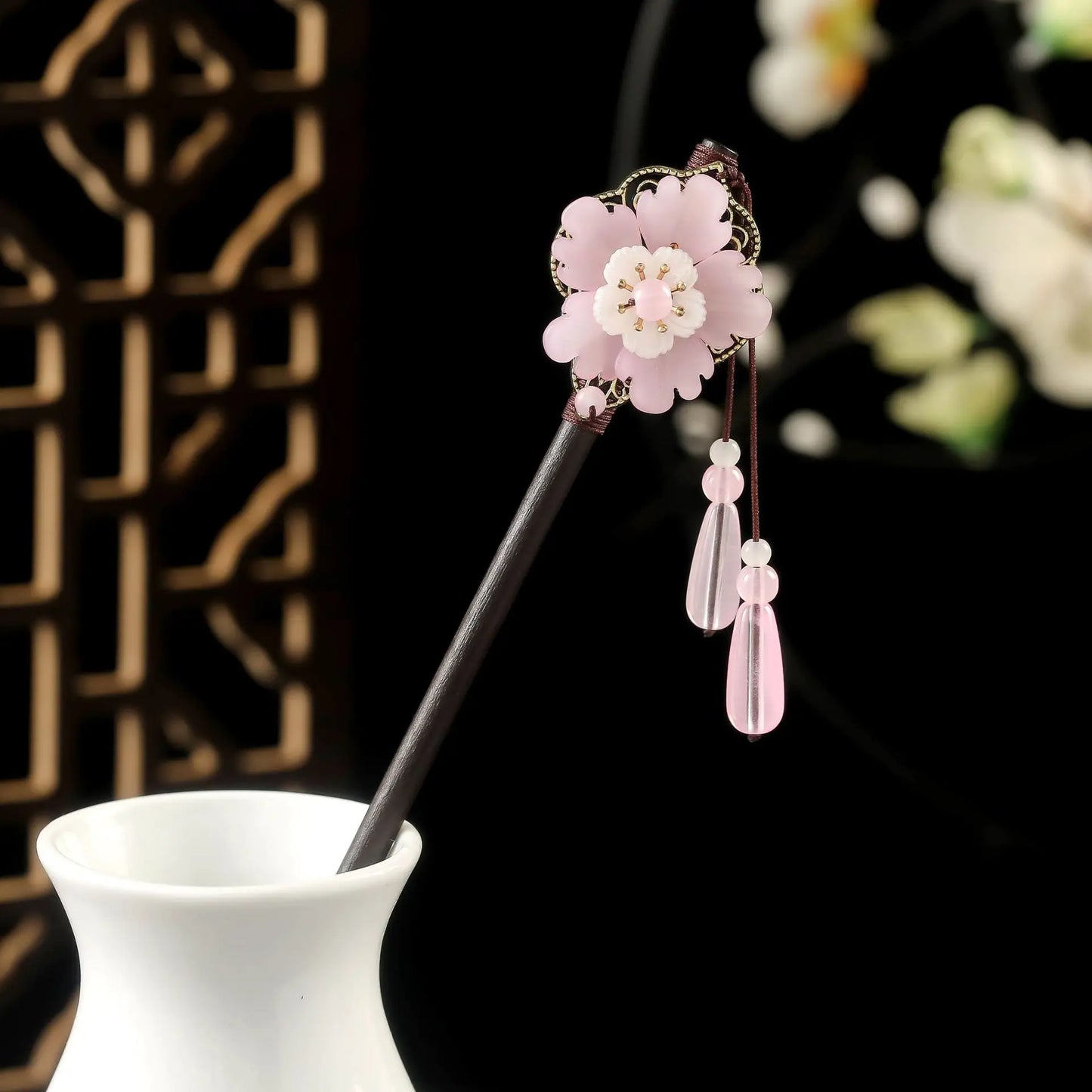 Vintage Floral Hair Stick