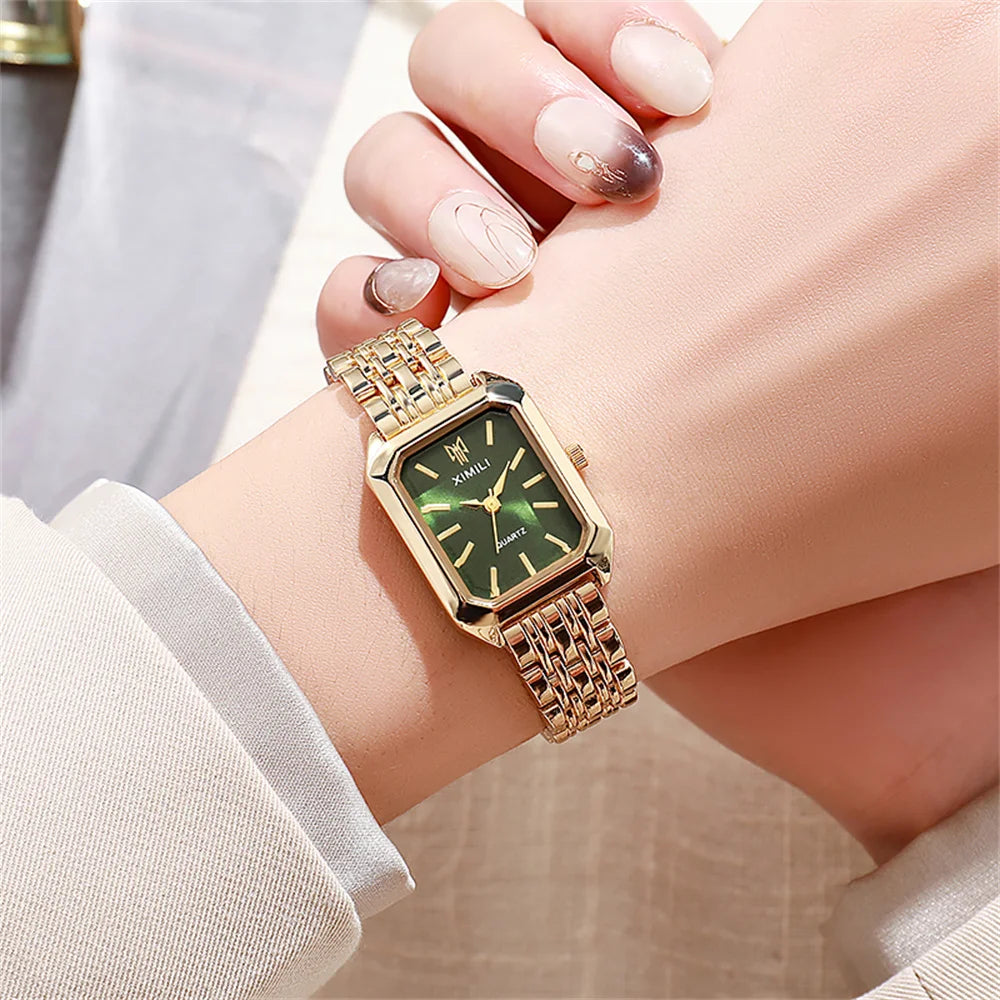 Elegant Square Women’s Luxury Watch