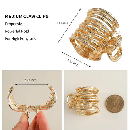 Luxury Geometric Hair Claw Clip