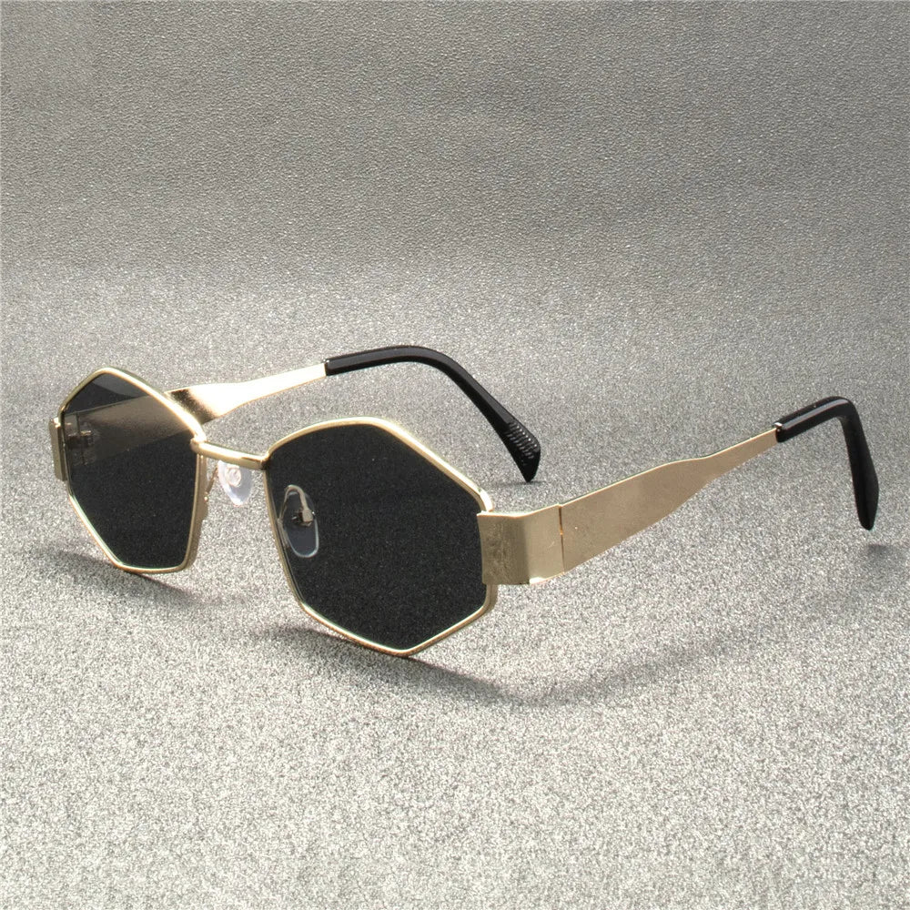 Vintage Punk Sunglasses – Retro Metal Frame UV400