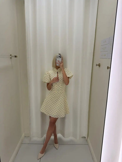 Vintage Polka Dot Mini Dress