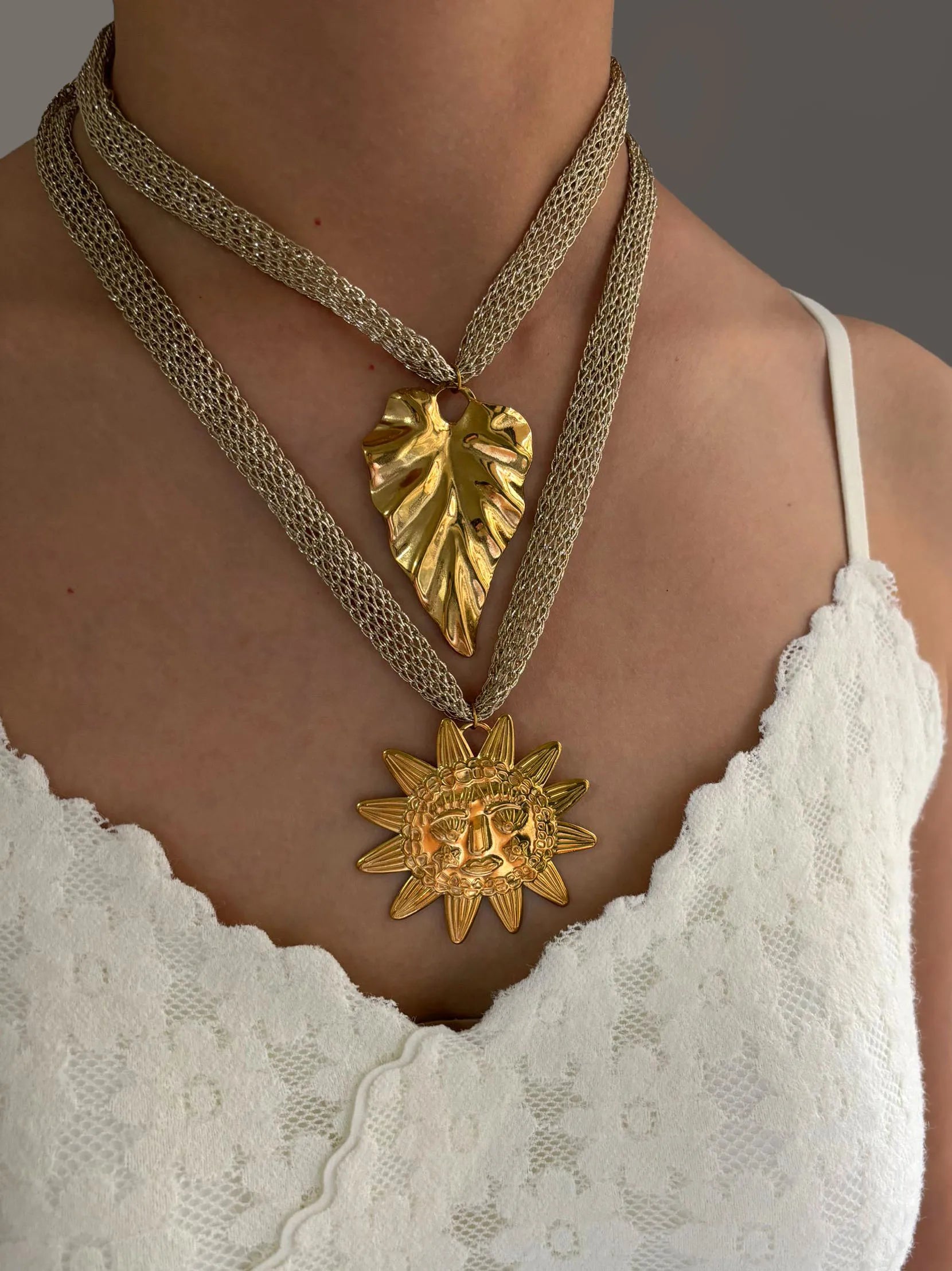 Luna Ocean Pendant Necklace