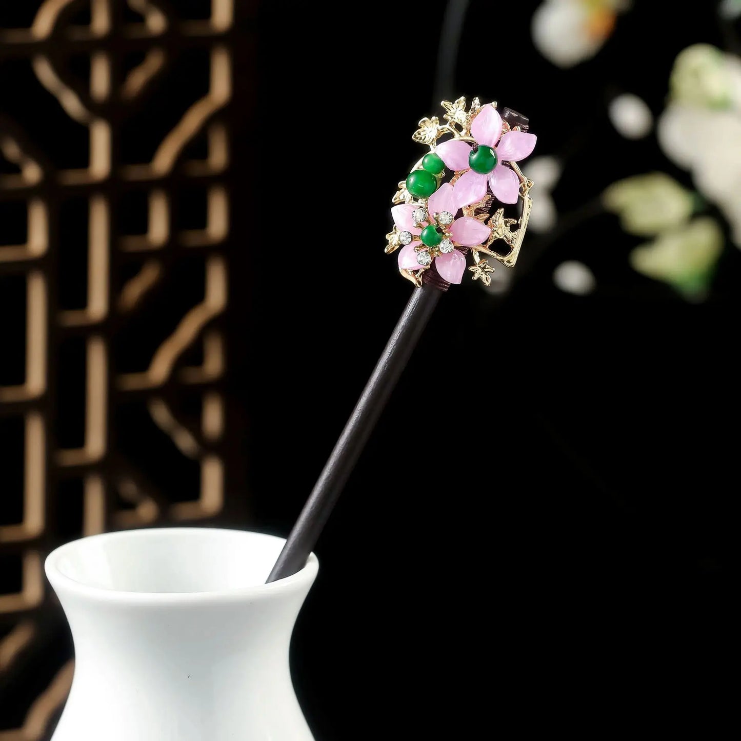 Vintage Floral Hair Stick