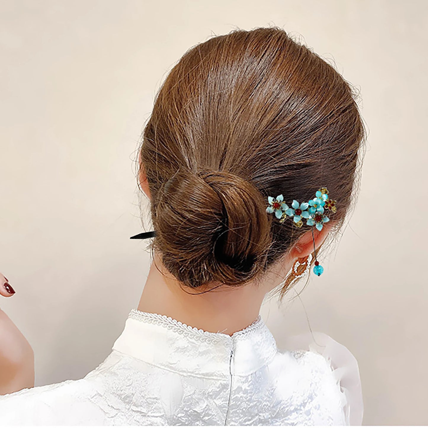 Vintage Floral Hair Stick