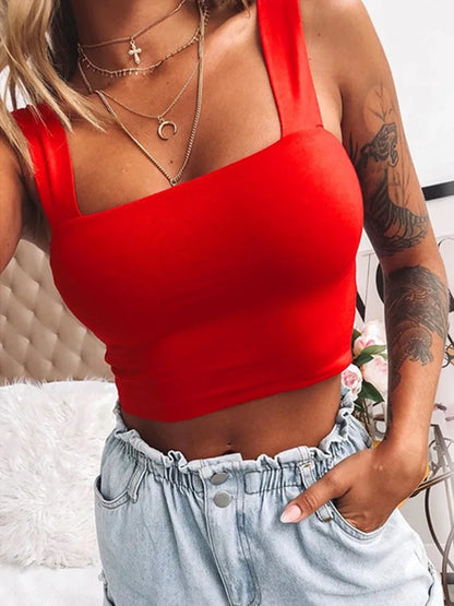 Luna Square Neck Crop Top