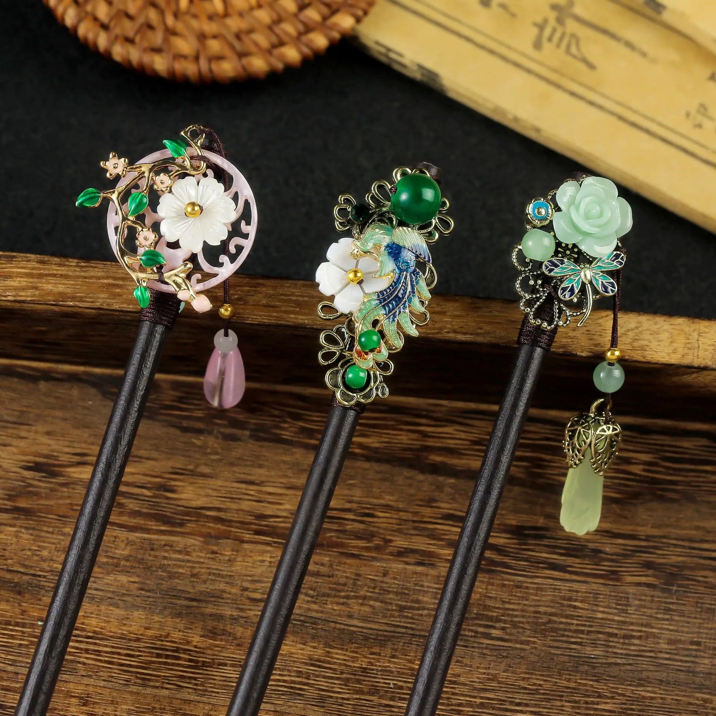 Vintage Floral Hair Stick