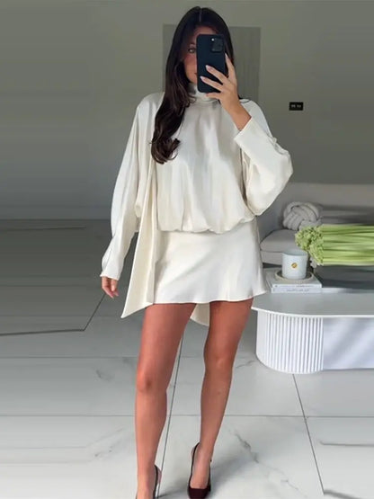Elegant Ribbon Mini Dress