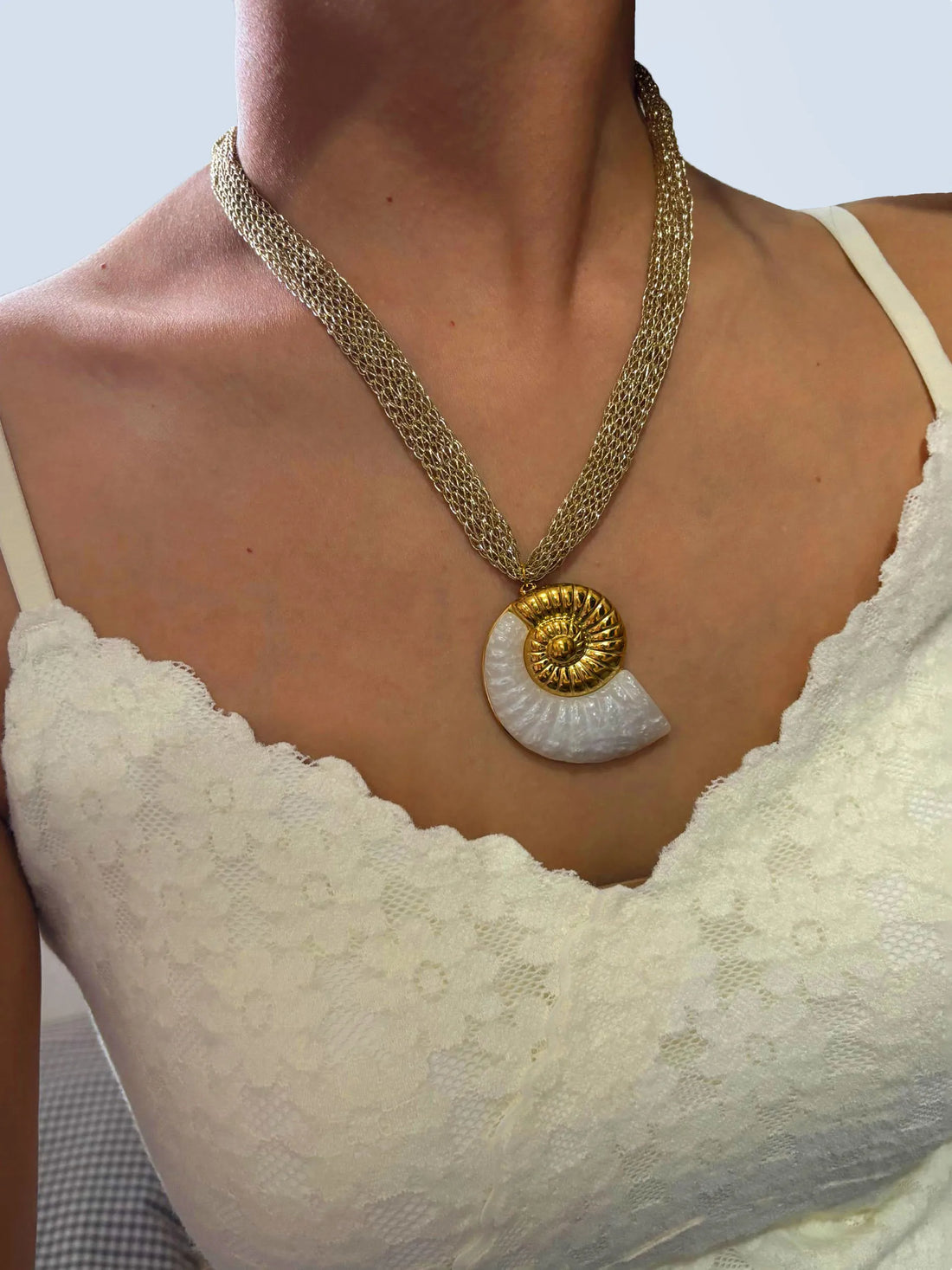 Luna Ocean Pendant Necklace