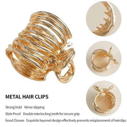 Luxury Geometric Hair Claw Clip
