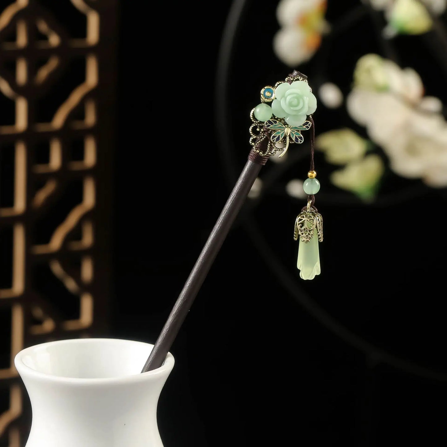 Vintage Floral Hair Stick