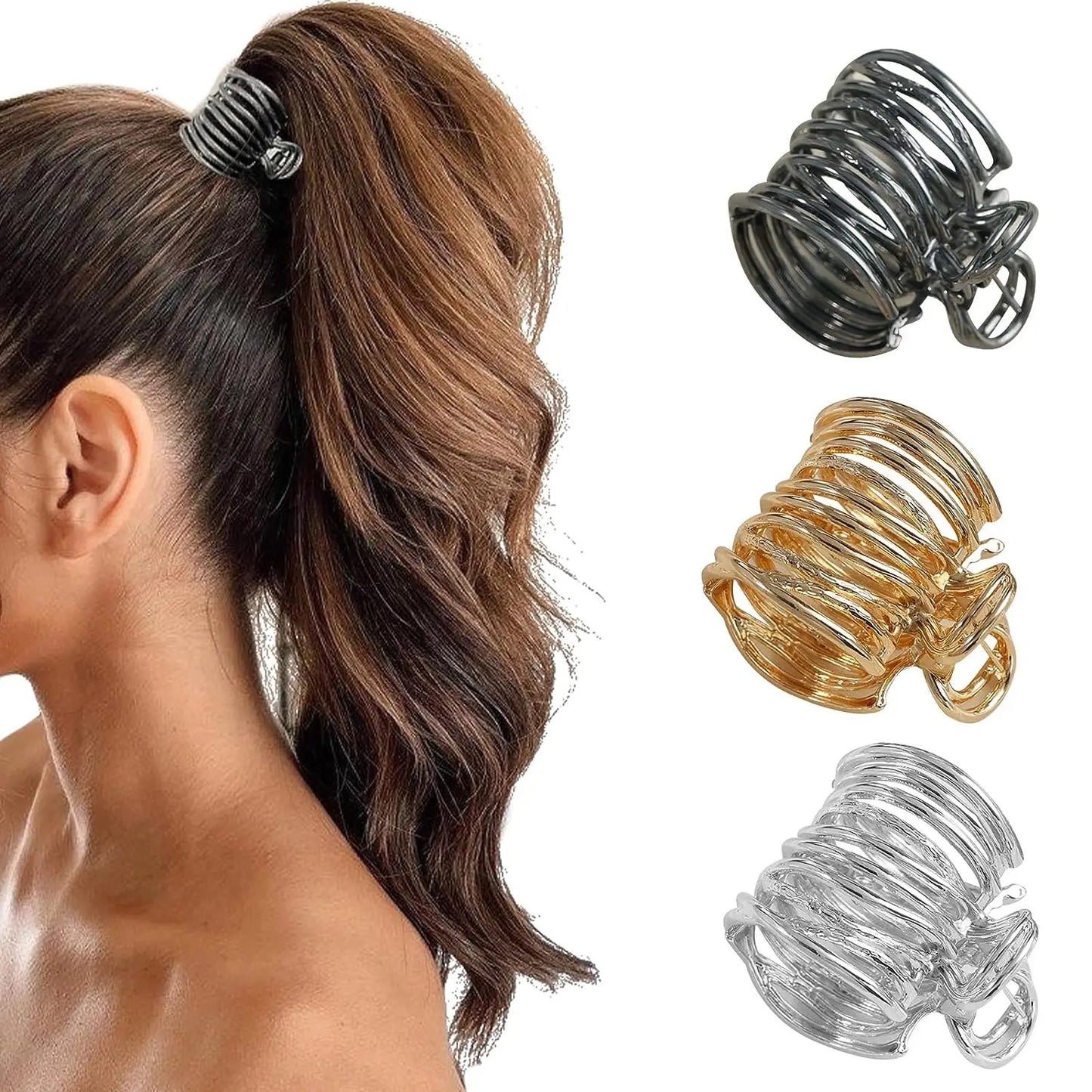 Luxury Geometric Hair Claw Clip