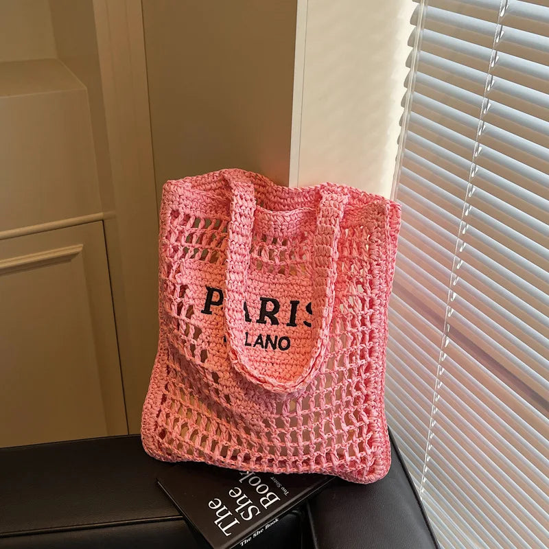 Summer Woven Straw Shoulder Bag