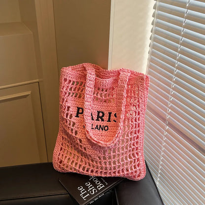 Summer Woven Straw Shoulder Bag