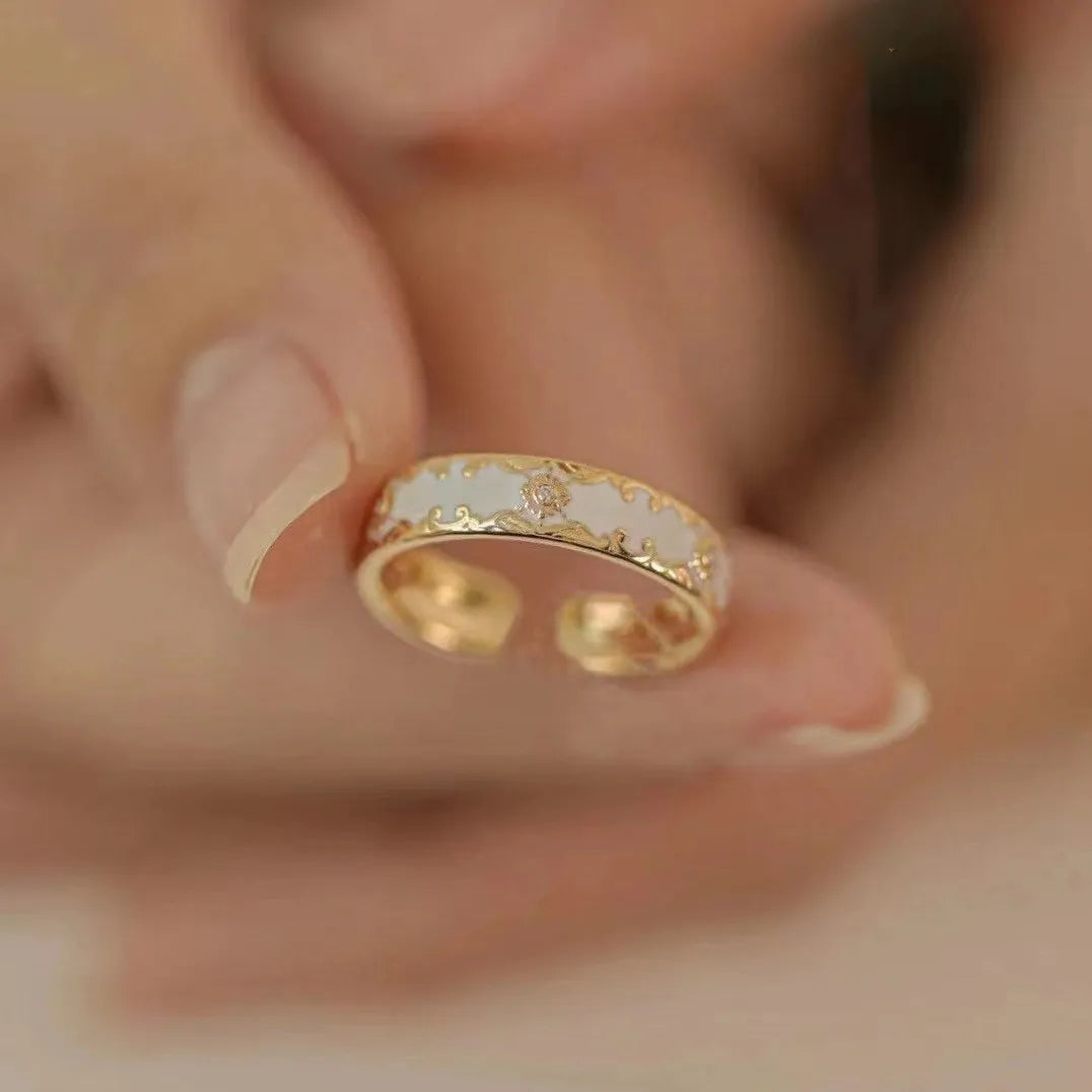 Elegant Open Gold Ring