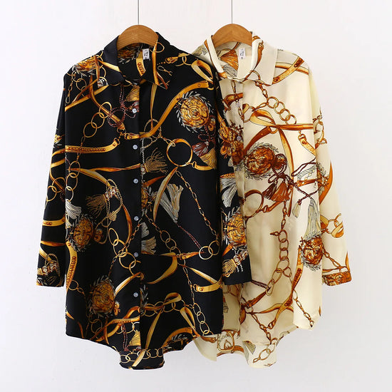 Vintage Women Shirt – Elegant Casual Blouse