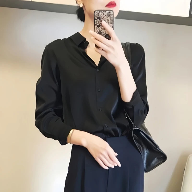 Elegant Satin Shirt