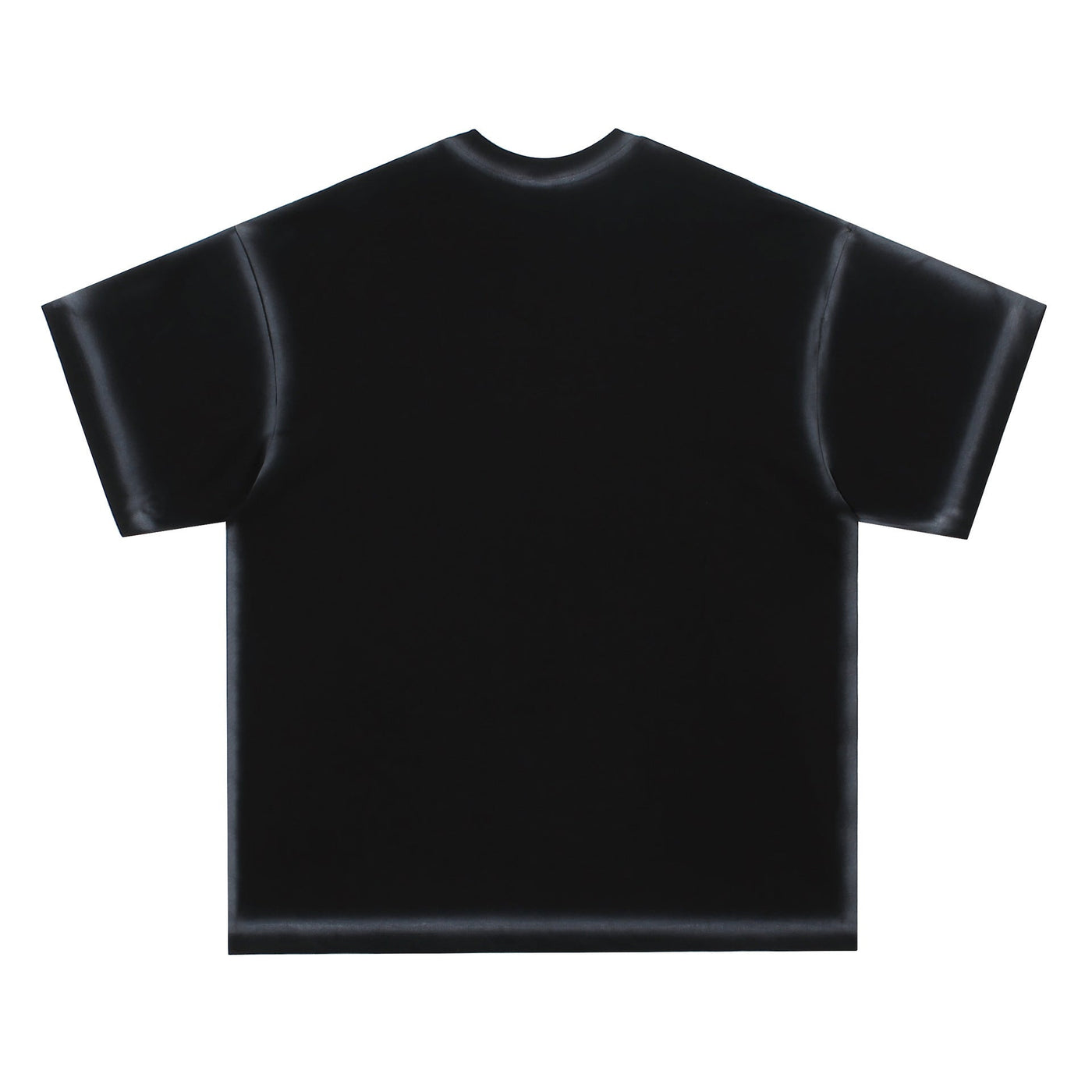 Oversized skull graphic streetwear tee in black