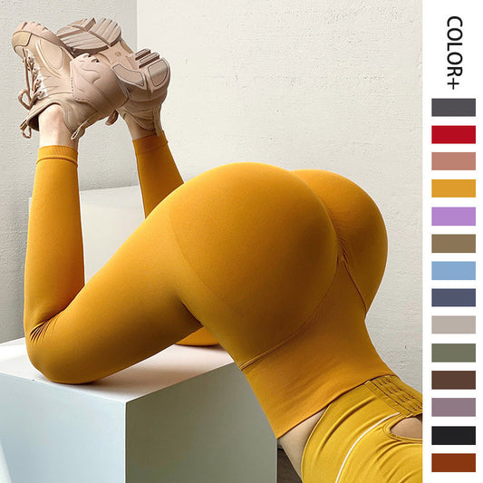 Hip Lifting Fitness Leggings with tummy control for women’s gym and yoga wear