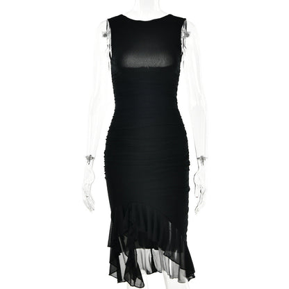 Summer slim skinny sleeveless dress women’s bodycon party club outfit