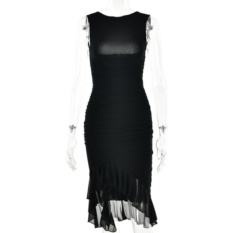 Summer slim skinny sleeveless dress women’s bodycon party club outfit