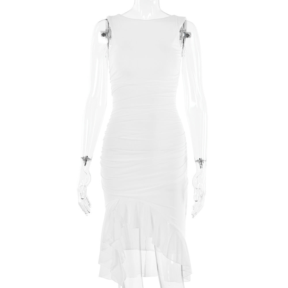 Summer slim skinny sleeveless dress women’s bodycon party club outfit
